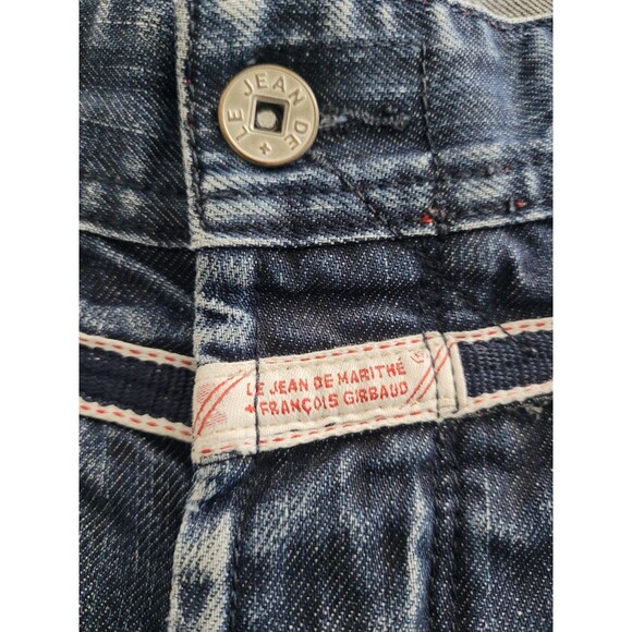 Vtg Le Jean De Marithe Francois Girbaud Bloody x Yoke M Sz 34 Straight Jeans Y2K - Picture 8 of 16